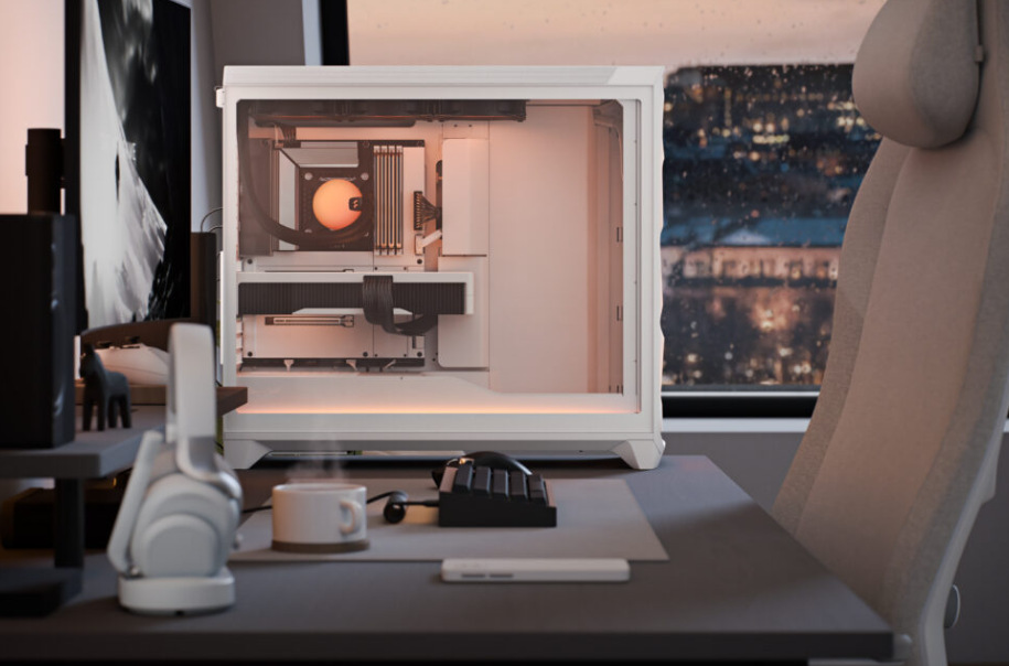 Case FRACTAL DESIGN Meshify 3 XL RGB TG bílá Skříň FRACTAL DESIGN Meshify 3 XL RGB TG poskytuje prostor i pro výkonný hardware
