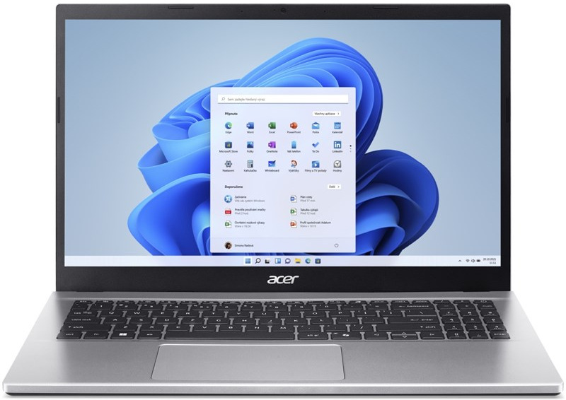 Notebook Acer Aspire Go 15, stříbrná barva