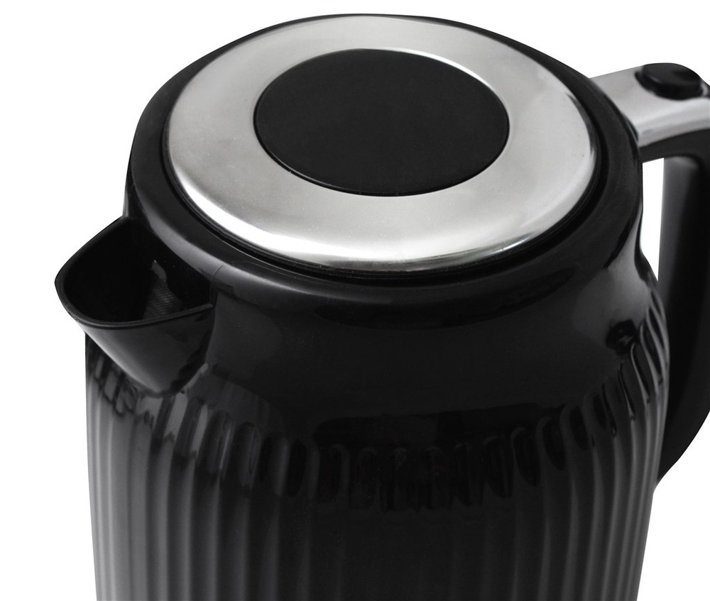 Rychlovarná konvice Rohnson R-7711, 1,7 l černá Rychlovarná konvice Rohnson R-7711 má otočnou základnu se střdovým 360°konektorem