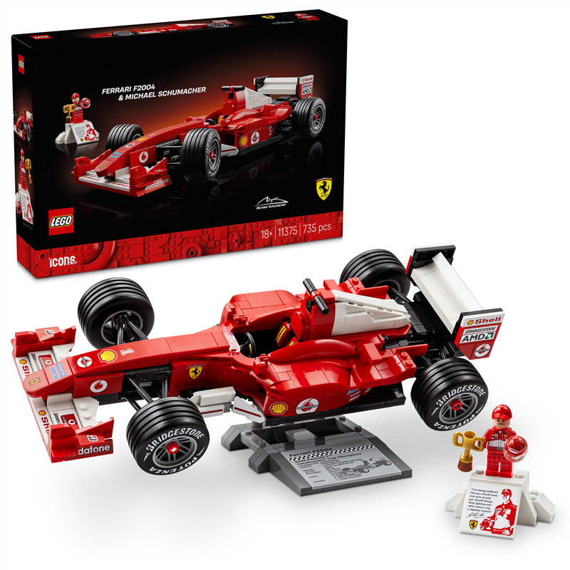 Stavebnice LEGO® Icons 11375 Ferrari F2004 a Michael Schumacher