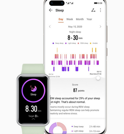 Chytré hodinky Huawei Watch Fit New růžové
