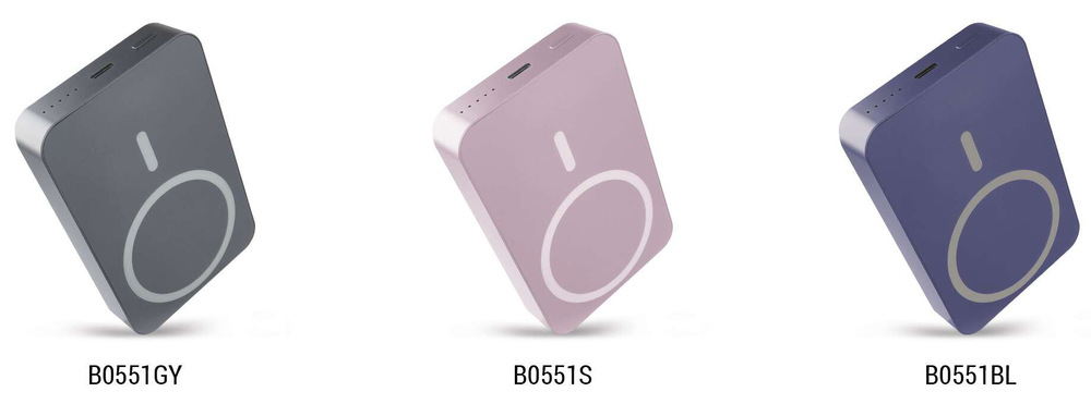 Powerbanka EMOS WI 1046, 10 000 mAh, 20 W+Wireless šedá