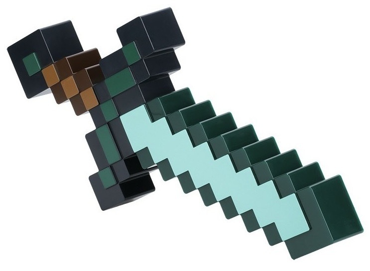 Dekorativní LED Paladone Diamond Sword zelené