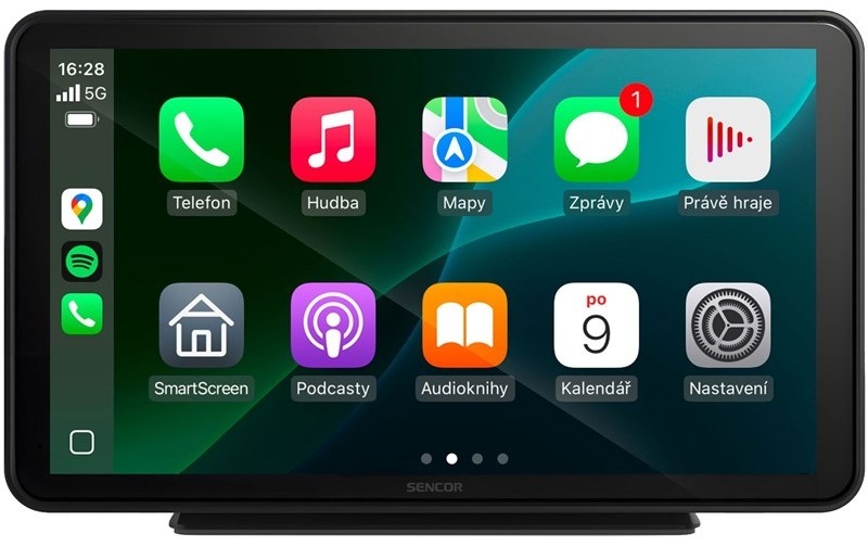 Přehledný displej do auta se 7" obrazovkou Sencor SCT M760BWT, černá barva