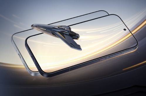 Pohled na displej smartphone POCO