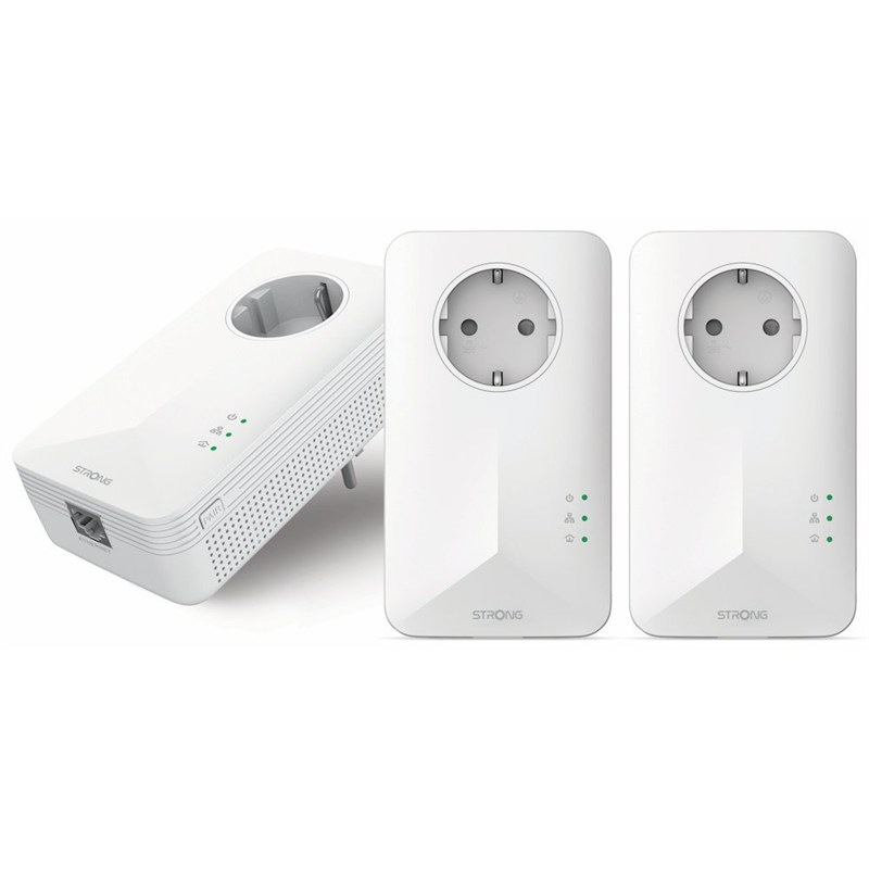 Síťový rozvod LAN po 230V Strong je sada 3 adaptérů