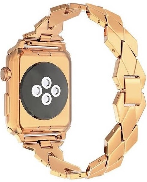 Řemínek WG Universal, kovový, spade, 22mm - rose gold