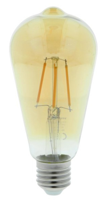 Žárovka LED Tesla Lightning ST64 vintage, E27, 4,2W, teplá bílá Tesla ST64 vintage, E27, 4,2W, teplá bílá (CB274224-1)