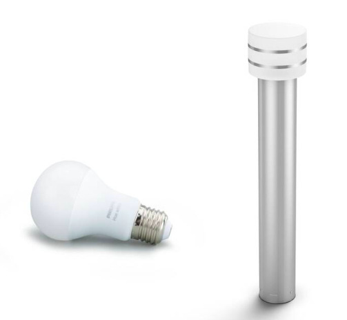 Venkovní svítidlo Philips Hue Tuar White, sloupek - chrom