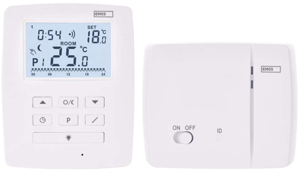 Termostat EMOS pokojový, programovatelný, bezdrátový, OpenTherm, P5611OT