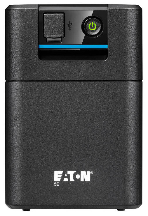 Záložní zdroj Eaton UPS 5E 700 USB FR G2, Line-interactive, Tower, 700VA/360W, výstup 2x FR (CZ), USB, bez ventilátoru černý