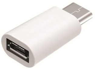 Redukce WG Micro USB/USB-C - bílá