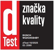 ocenení značky dtest pro sušičku bosch WQH245B4BY