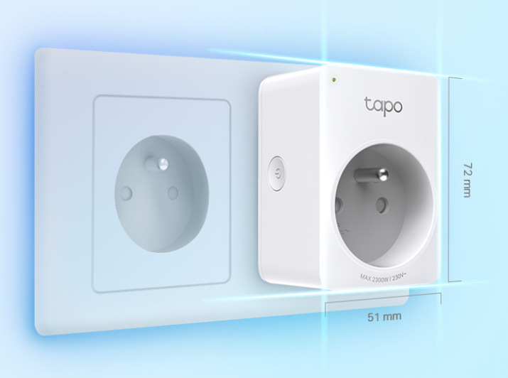 Chytrá zásuvka TP-Link Tapo P100, 2ks bílá Chytrá zásuvka TP-Link Tapo P100, 2ks bílá