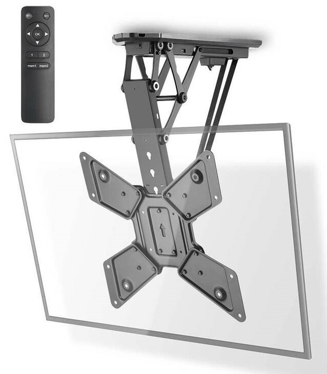 Držák TV Nedis stropní, motorizovaný, pro úhlopříčky 23" až 55", nosnost 30 kg