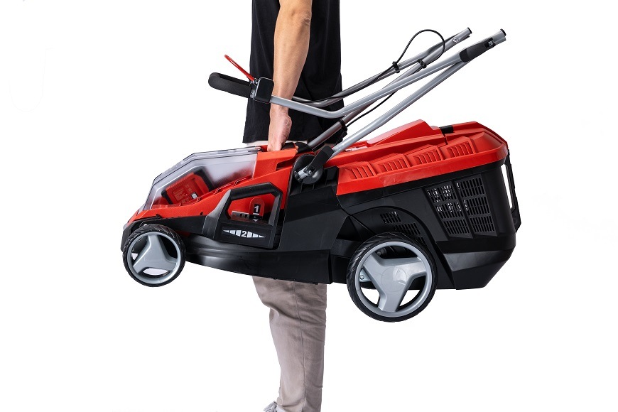 Einhell GE-CM 36/36 Li (2× 4,0 Ah), černá/červená