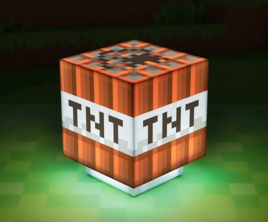 Dekorativní LED Paladone Minecraft TNT bílá/červená Stolní lampička Epee Minecraft TNT - bílá/červená