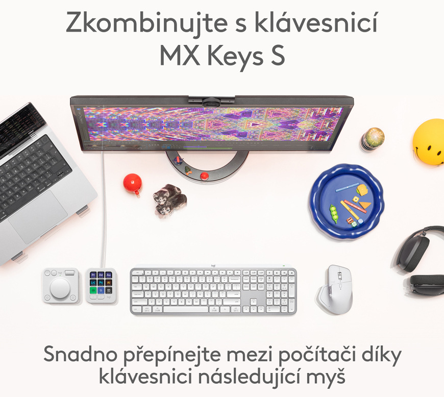 Myš Logitech MX Master 4 šedá