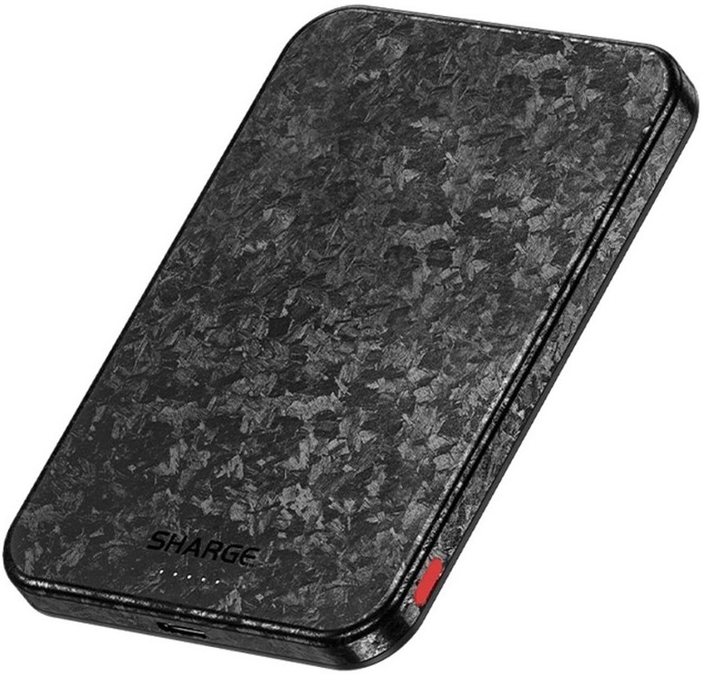Powerbanka Sharge CarbonMag 5000 mAh - černá/šedá