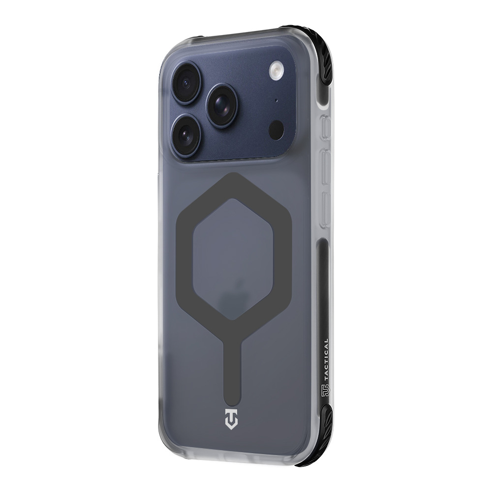 Kryt na mobil Tactical MagForce Hexagon na Apple iPhone 17 Pro - černý/průhledný