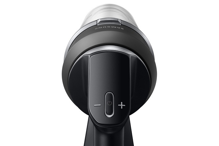 Tyčový vysavač Samsung Jet 95 VS70H28GPC/GE černý ovládací panel vysavače Samsung VS70H28GPC/GE