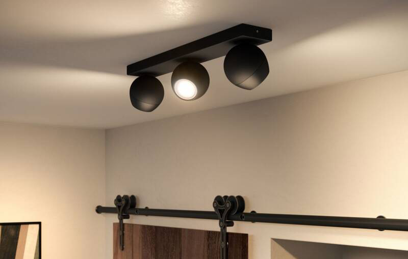 Bodové svítidlo Philips Hue Buckram White Ambiance 3 Spot černé Bodové svítidlo Philips Hue Buckram White Ambiance 3 Spot černé