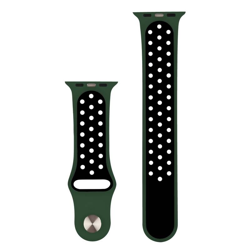 Řemínek RhinoTech na Apple Watch 42/44/45/49 mm - olivový/černý Řemínek RhinoTech na Apple Watch 42/44/45/49 mm - olivový/černý