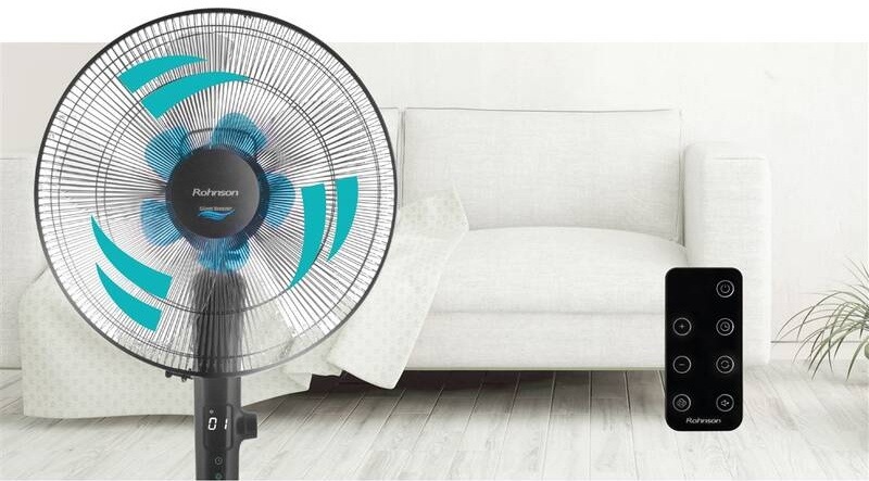 Ventilátor sloupový Rohnson R-8600 Silent Breezer černý Ventilátor sloupový Rohnson R-8600 Silent Breezer černý