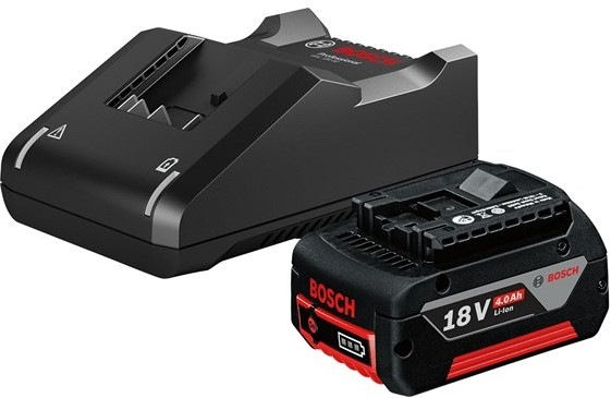 Set baterie a nabíječky Bosch Professional GBA 18V 4.0Ah + GAL 18V-40 kompatibilní s Bosch Professional 18V systémem