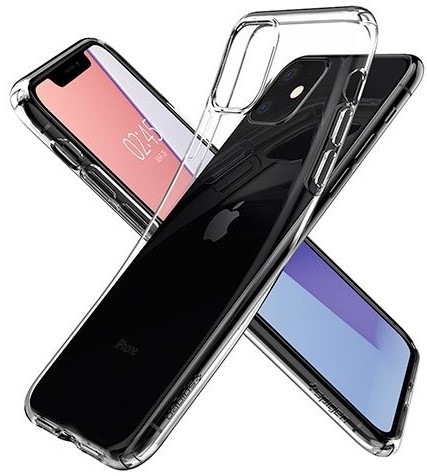 Kryt na mobil Spigen Crystal Flex na Apple iPhone 11 průhledný
