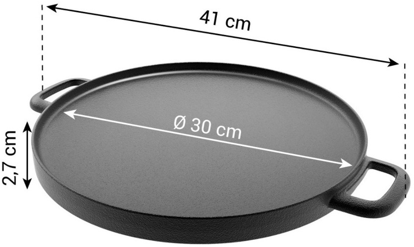 Pánev grilovací Tescoma MASSIVE 30 cm černá