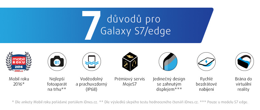 Mobilní telefon Samsung Galaxy S7 edge 32 GB bílý