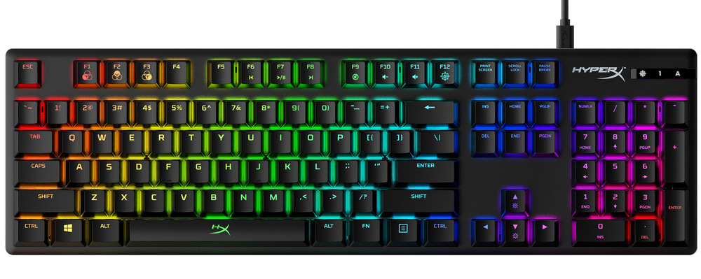 Klávesnice HyperX Alloy Origins Red Switch, US černá