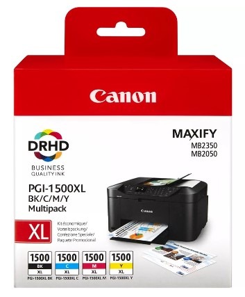 Inkoustová náplň Canon PGI1500XL, 1200/935 stran, vícebarevná Inkoustová náplň Canon PGI1500XL, 1200/935 stran, vícebarevná