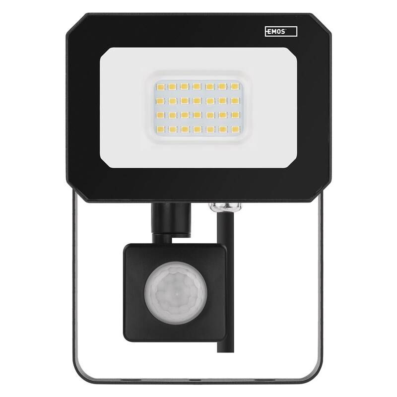 Reflektor EMOS SIMPO 20W 2000LM IP44 NW PIR černý Reflektor EMOS SIMPO 20W 2000LM IP44 NW PIR - černý