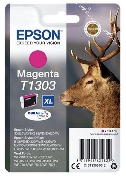 Inkoustová náplň Epson T1303, 10,1 ml purpurová