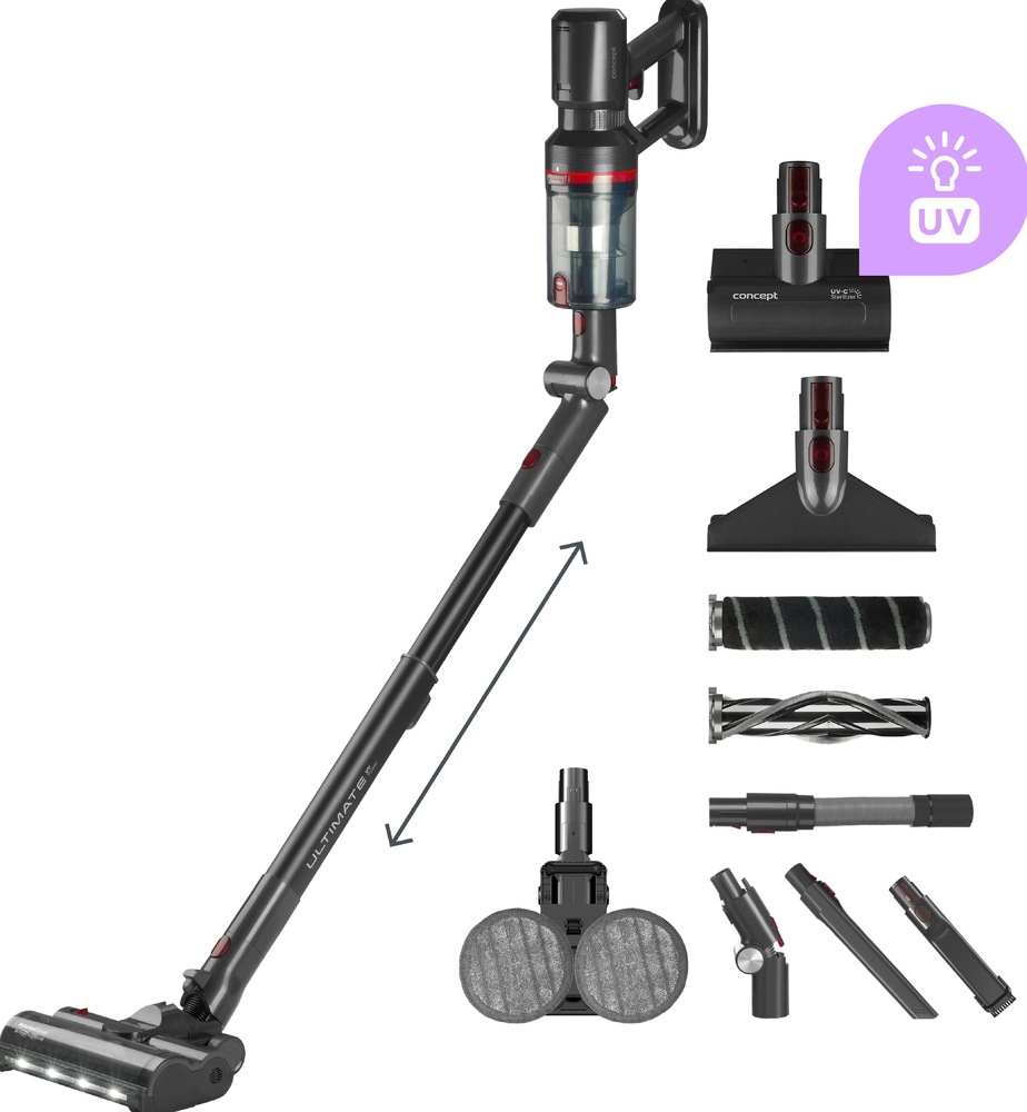 Tyčový vysavač Concept VP6260 4v1 Ultimate Pro+ černý