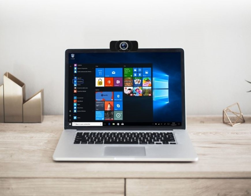 Webkamera PORT CONNECT USB Webcam Full HD 1080p - černá