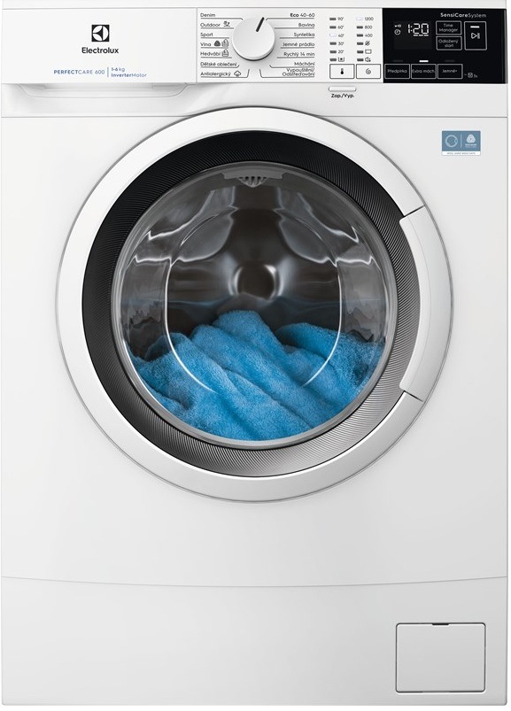 Úzká pračka Electrolux EWS6426WC série 600 SensiCare, bílá