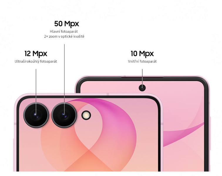 Samsung Galaxy Z Flip8 5G se chlubí 50Mpx hlavním fotoaparátem s technologií Adaptive Pixel