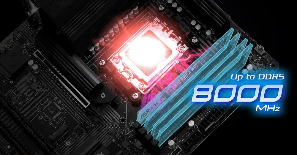Základní deska ASRock X870 PRO-A WIFI černá Deska ASRock X870 PRO-A WIFI podporuje DDR5 XMP a EXPO paměti