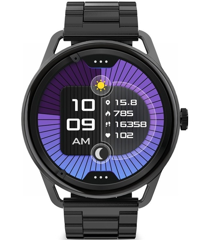 Chytré hodinky Aligator Watch AMOLED PRO, černá barva.