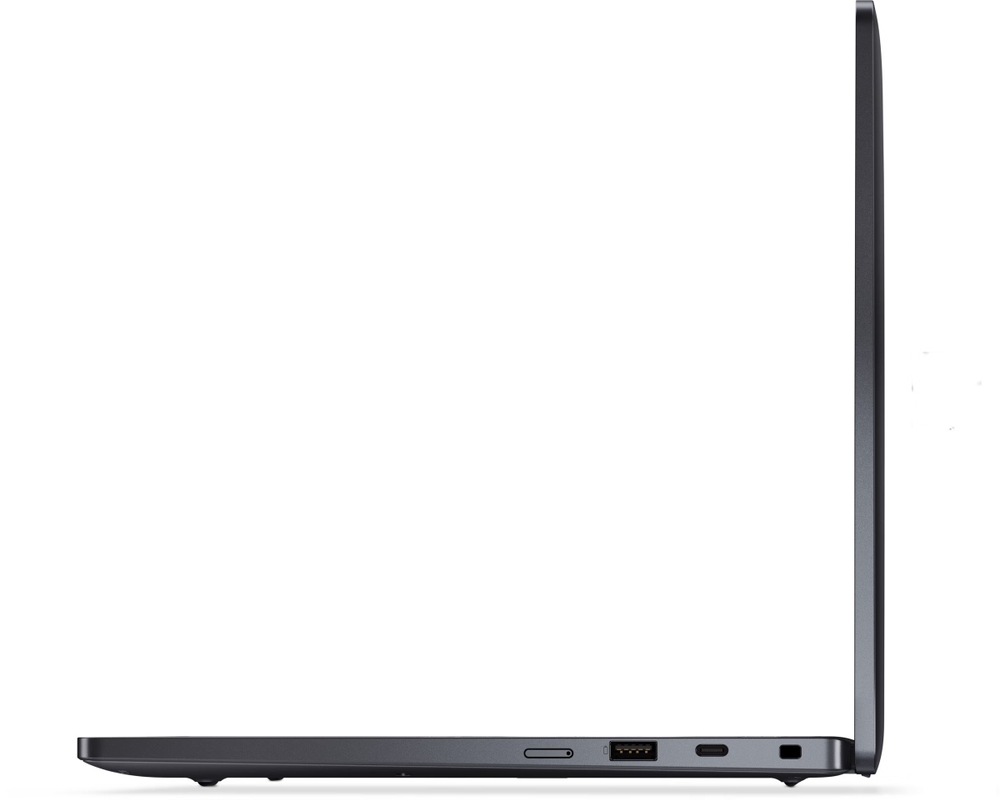 Notebook Dell Pro 14 Premium PA14250 šedý Pohled z boku na Dell Pro 14 Premium
