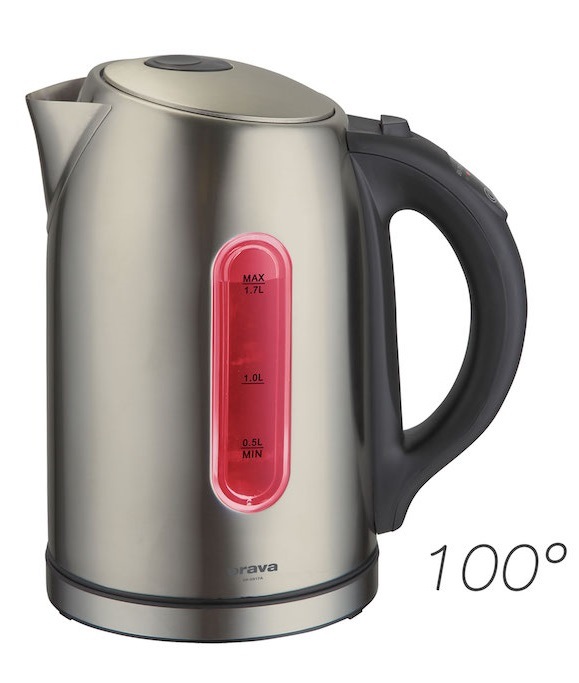 Rychlovarná konvice Orava VK-3817 AG, 1,7 l stříbrná