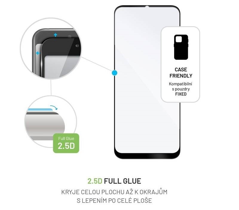 Tvrzené sklo FIXED Full-Cover na Nokia G50 černé
