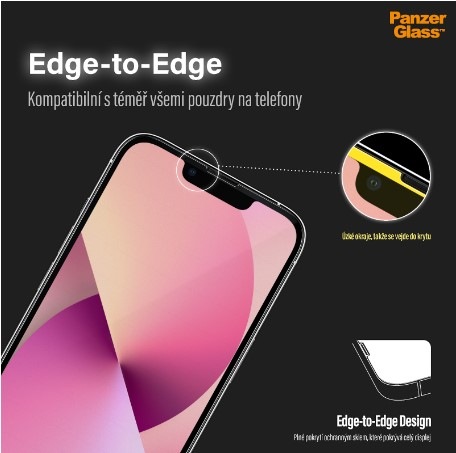 Tvrzené sklo PanzerGlass Privacy na Apple iPhone 13 mini černé Tvrzené sklo PanzerGlass Privacy na Apple iPhone 13 mini černé