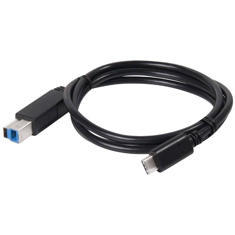 Kabel Club3D USB-C/USB-B, M/M, 1m černý