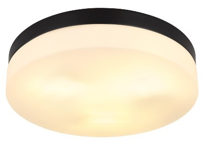 Stropní svítidlo GLOBO Vranos, 30 cm černé