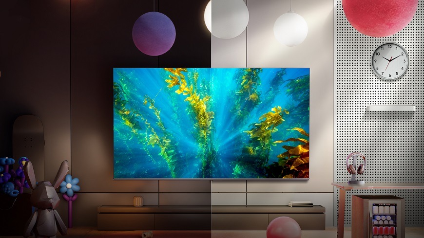 Televize Hisense 85E6NT Televize Hisnse 85E6NT, Adaptivní světelný senzor