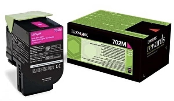 Toner Lexmark 70C20M0, 1000 stran, pro CS510de, CS410dn, CS310dn, CS310n, CS410n purpurový